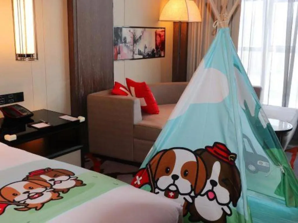 Bed in Swisstouches Hotel Ankang