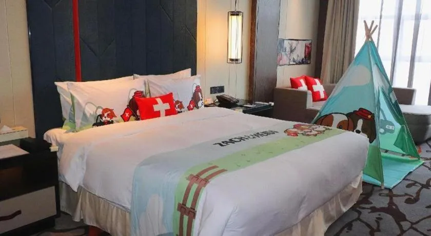 Bed in Swisstouches Hotel Ankang
