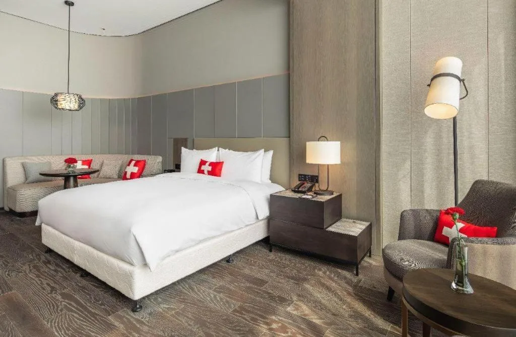 Bed in Swisstouches Hotel Ankang