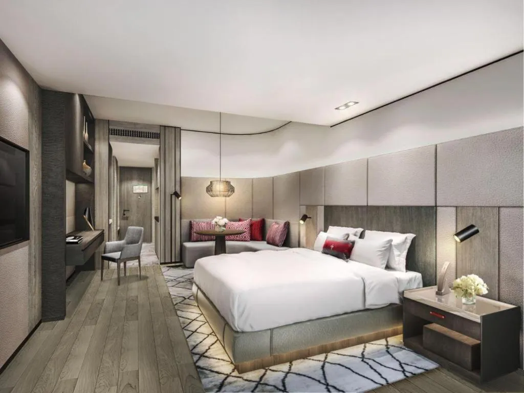 Bed in Swisstouches Hotel Ankang