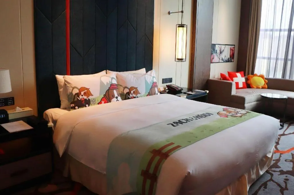 Bed in Swisstouches Hotel Ankang