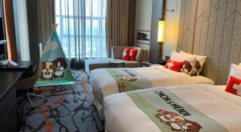 Bed in Swisstouches Hotel Ankang