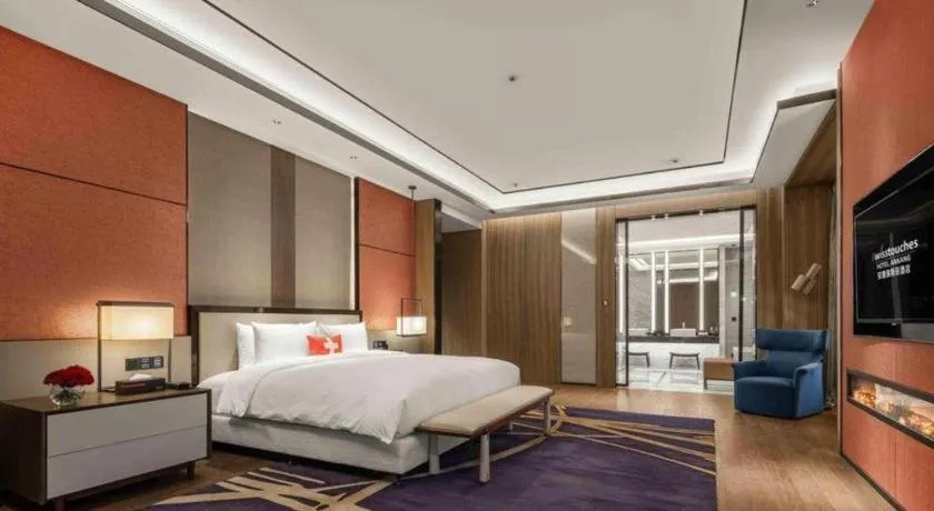 Bed in Swisstouches Hotel Ankang