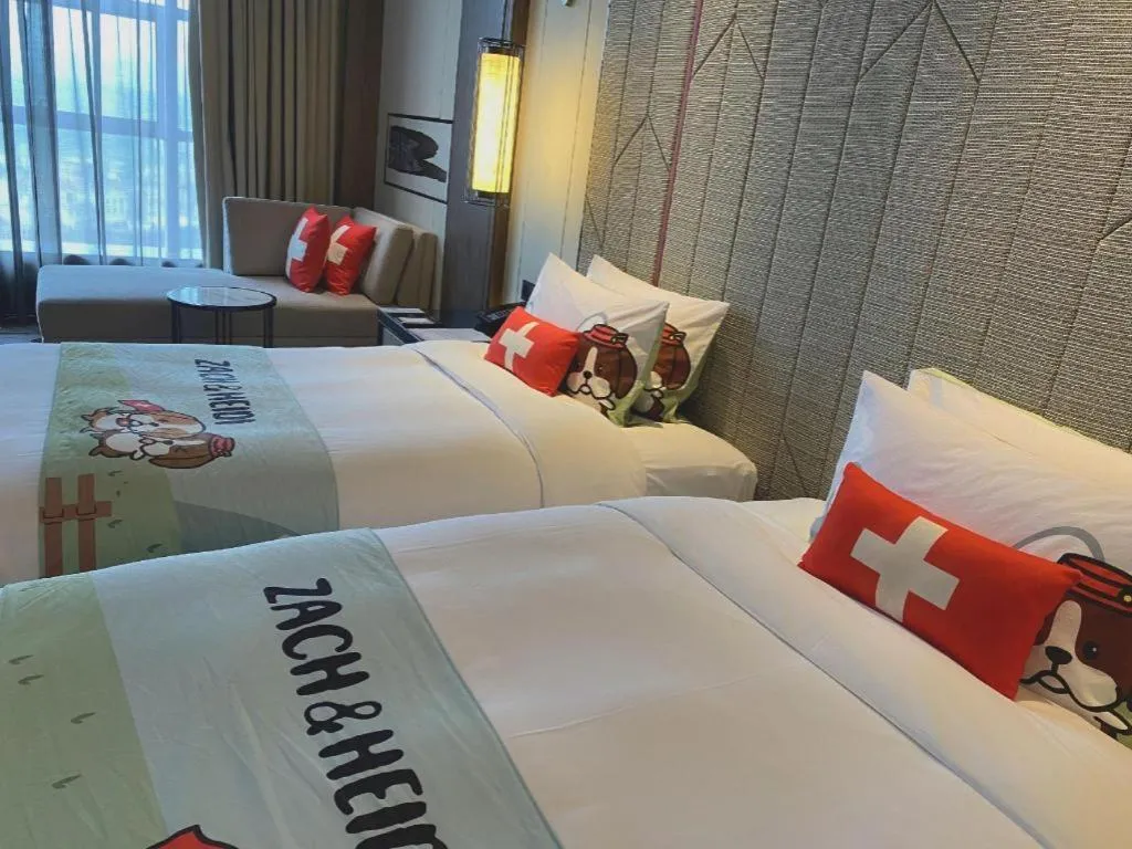 Bed in Swisstouches Hotel Ankang