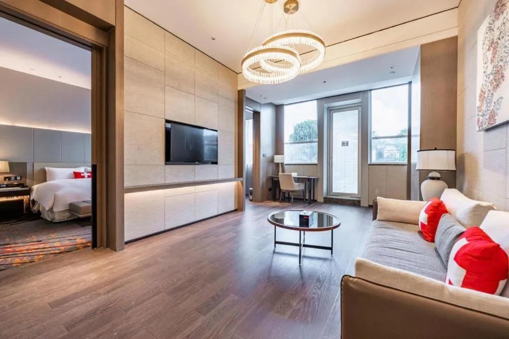 Bed in Swisstouches Hotel Ankang