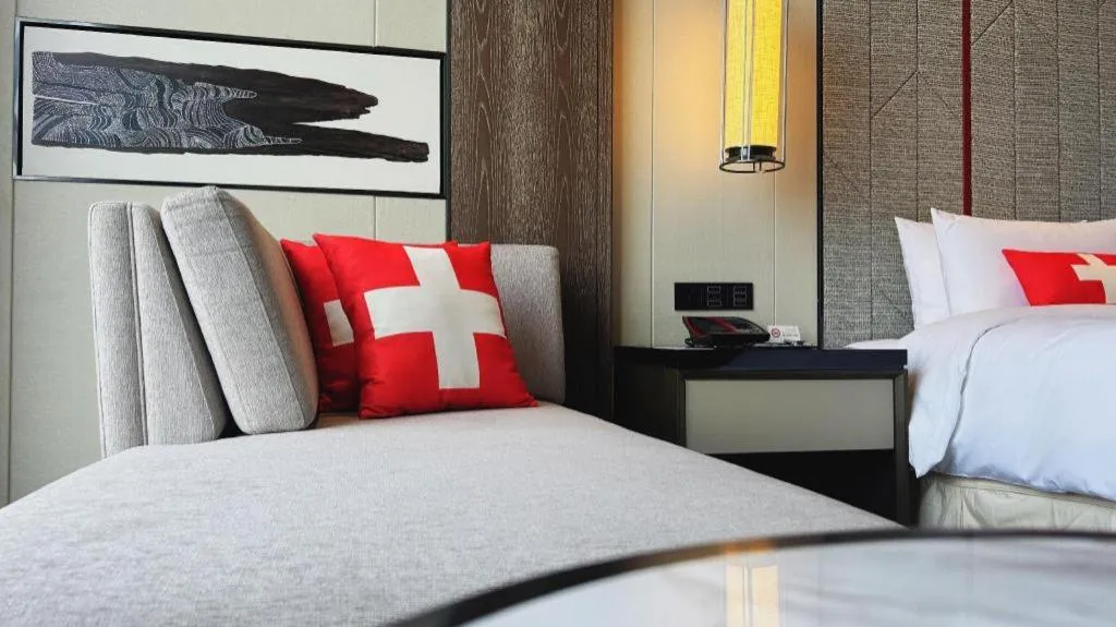 Bed in Swisstouches Hotel Ankang