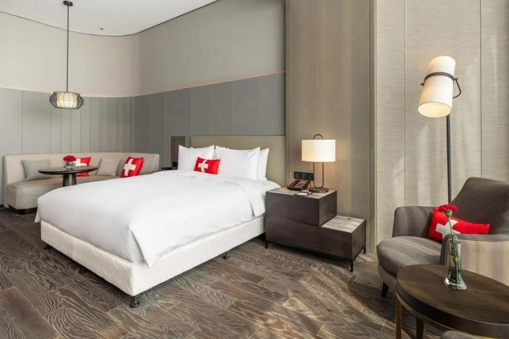 Bed in Swisstouches Hotel Ankang