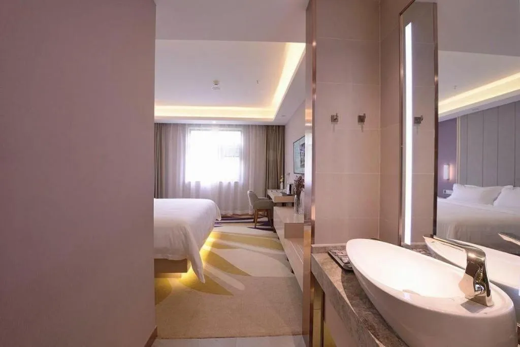 Bed in Lavande Hotel Wuhan Huazhong Normal University Guangbutun Metro Station