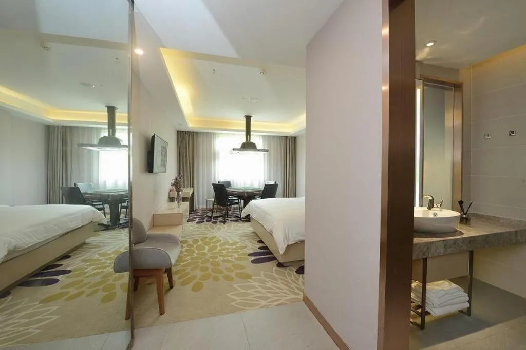 Bed in Lavande Hotel Wuhan Huazhong Normal University Guangbutun Metro Station