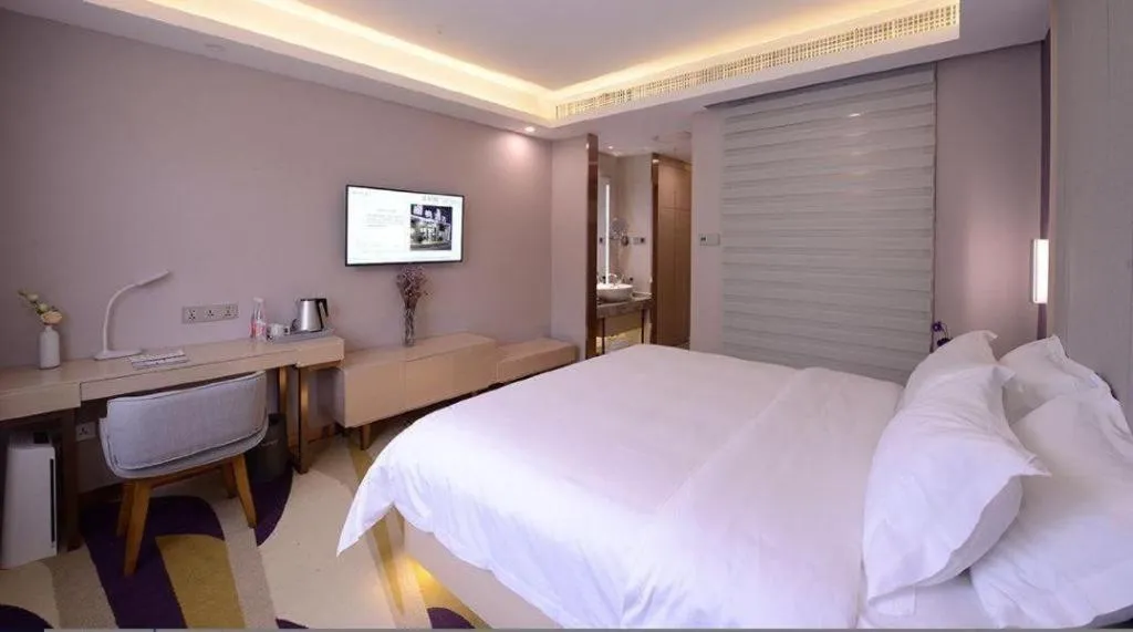 Bed in Lavande Hotel Wuhan Huazhong Normal University Guangbutun Metro Station