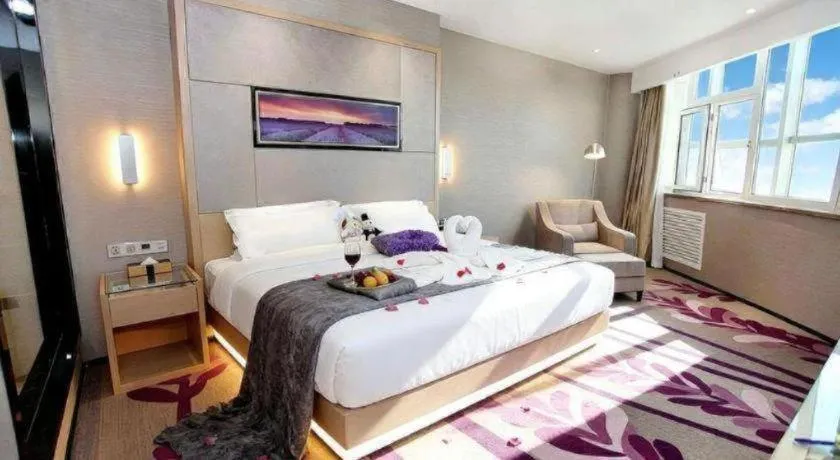 Bed in Lavande Hotels Changzhi City God Temple
