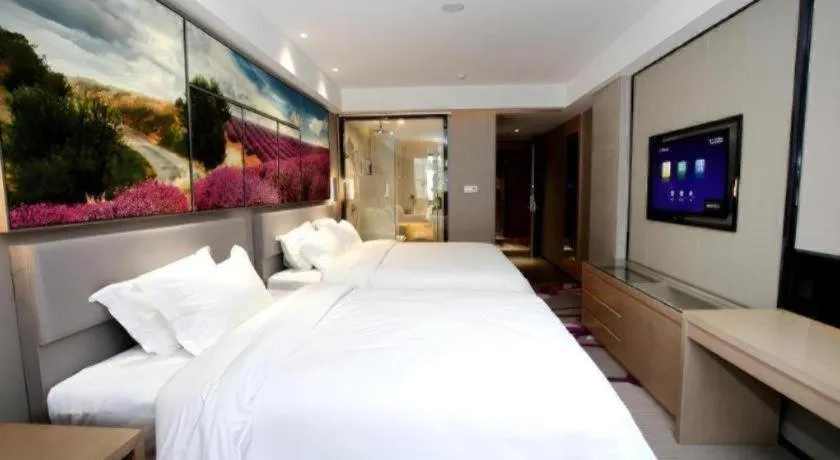 Bed in Lavande Hotels Changzhi City God Temple