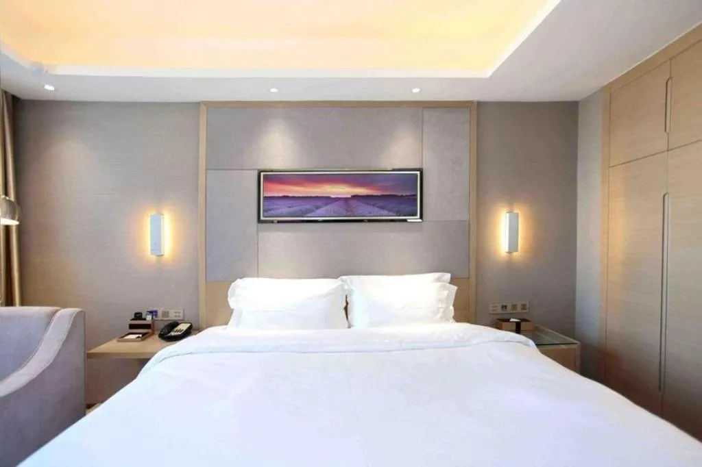 Bed in Lavande Hotels Changzhi City God Temple