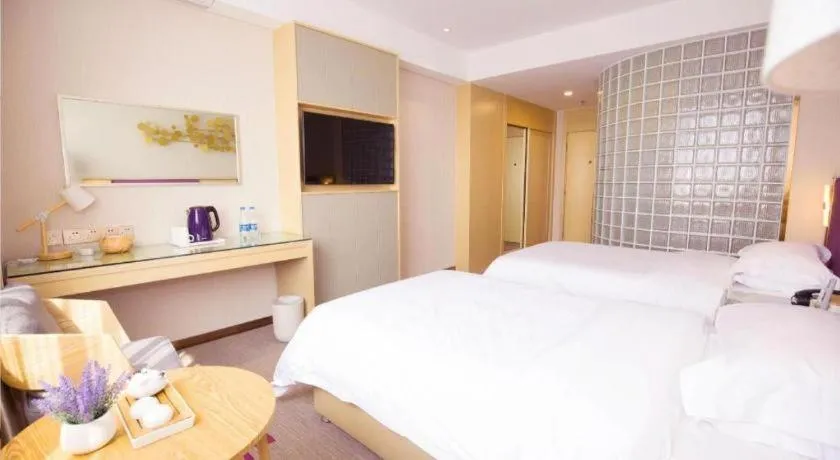 Bed in Lavande Hotels Changzhi City God Temple