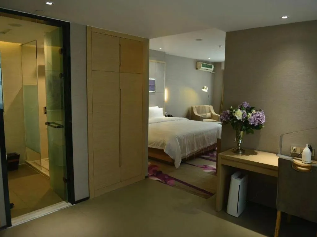 Bed in Lavande Hotels Changzhi City God Temple