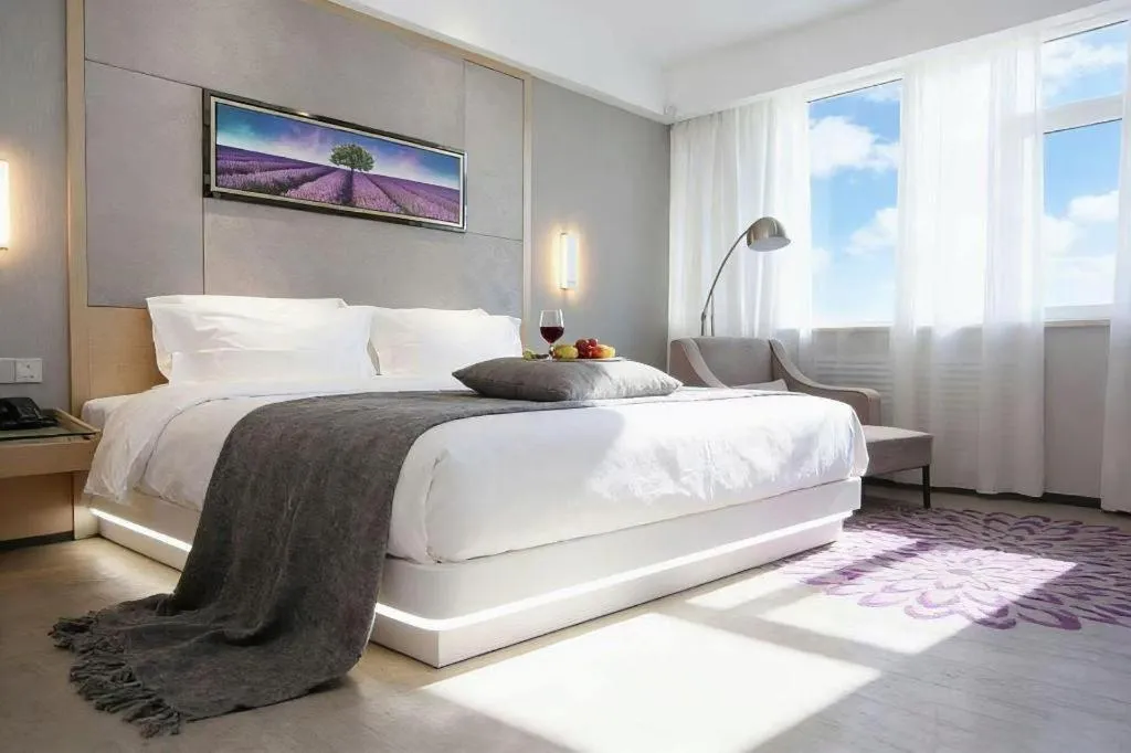 Bed in Lavande Hotels Changzhi City God Temple