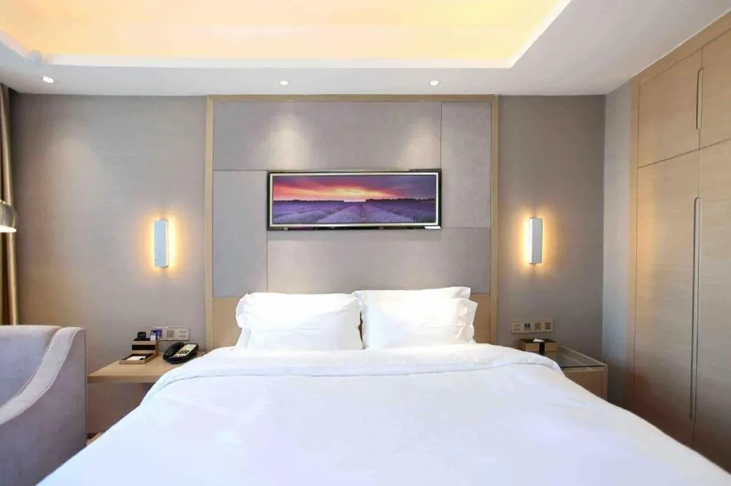 Bed in Lavande Hotels Changzhi City God Temple