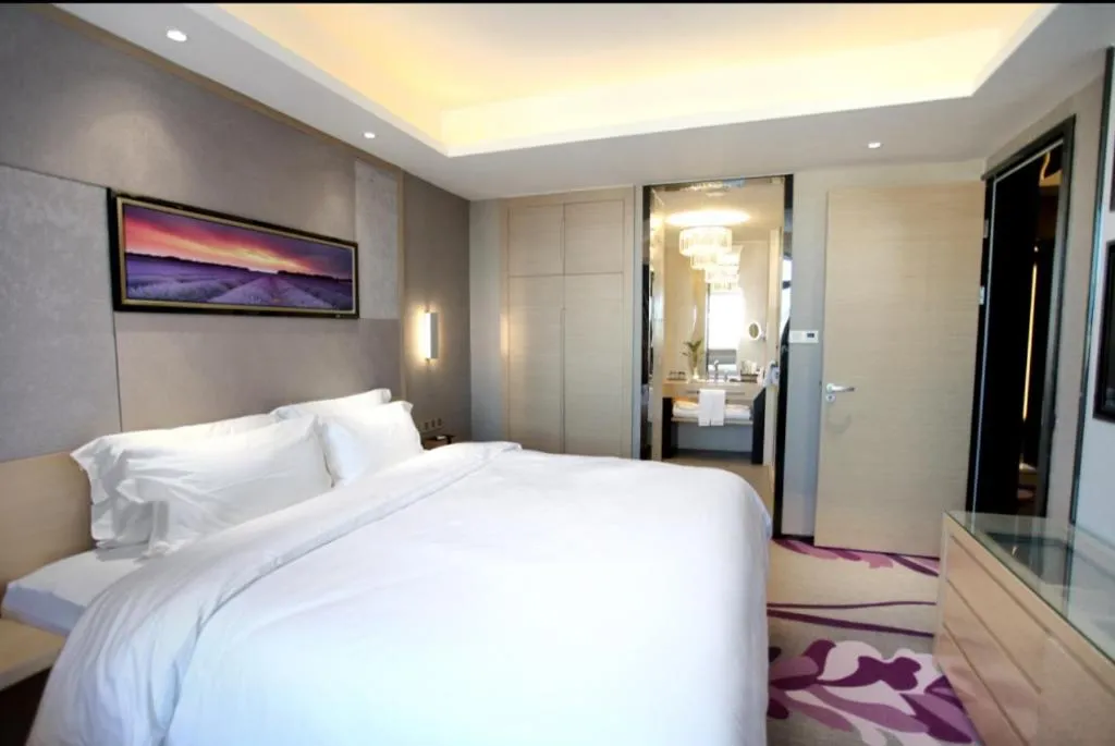 Bed in Lavande Hotels Changzhi City God Temple