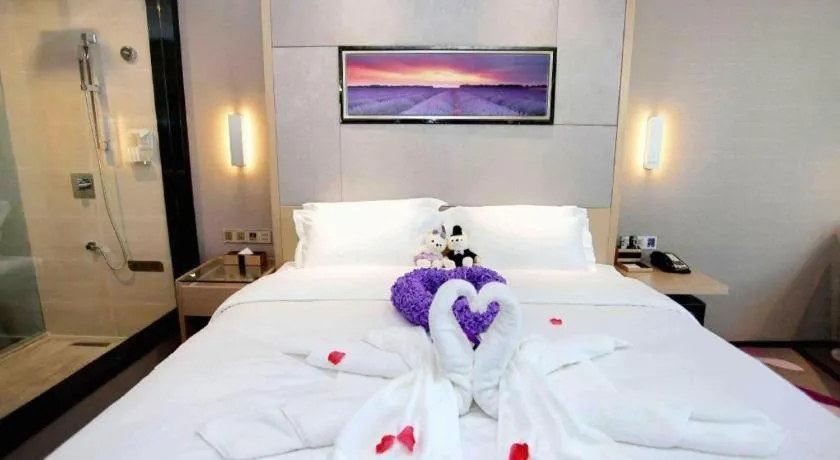 Bed in Lavande Hotels Changzhi City God Temple