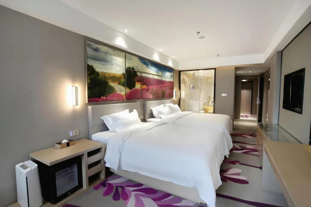 Bed in Lavande Hotels Changzhi City God Temple