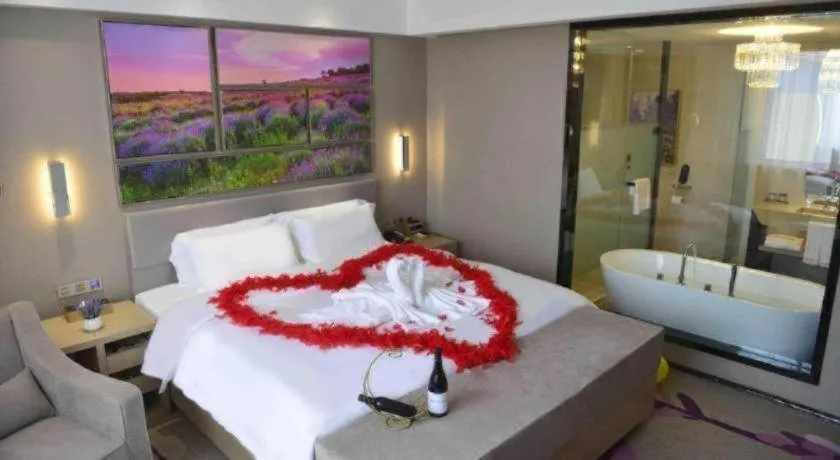Bed in Lavande Hotels Changzhi City God Temple