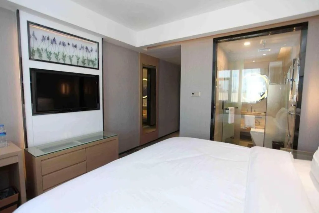 Bed in Lavande Hotels Changzhi City God Temple