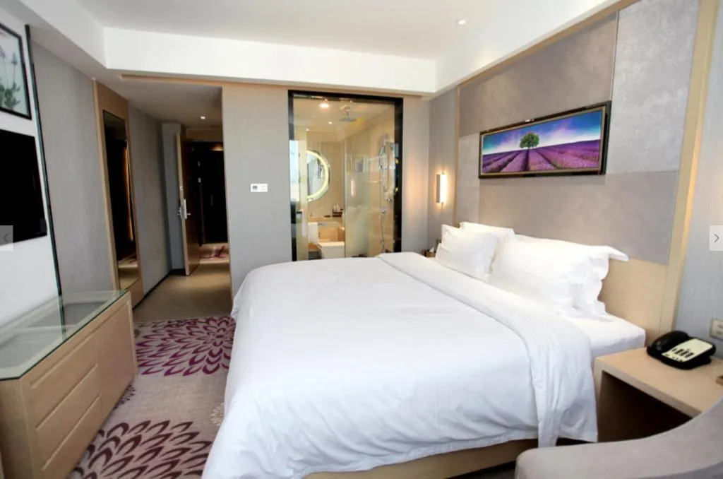 Bed in Lavande Hotels Changzhi City God Temple