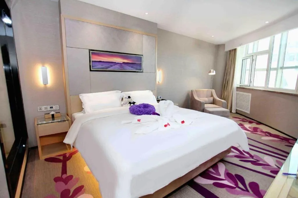 Bed in Lavande Hotels Changzhi City God Temple