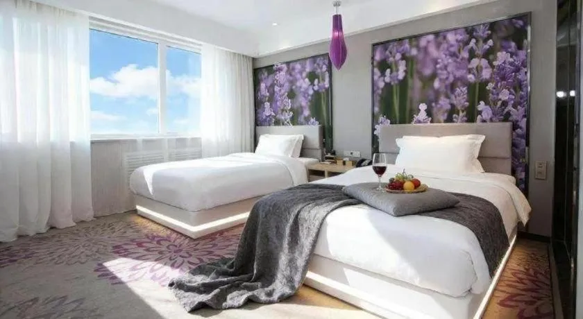 Bed in Lavande Hotels Changzhi City God Temple