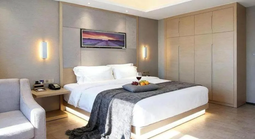 Bed in Lavande Hotels Changzhi City God Temple