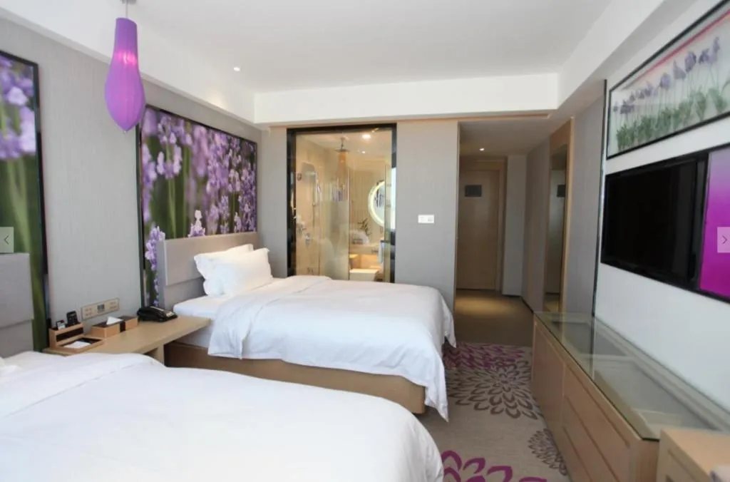 Bed in Lavande Hotels Changzhi City God Temple