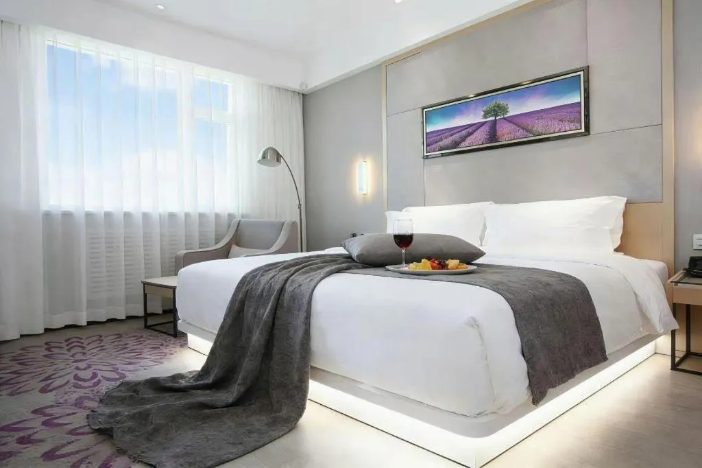 Bed in Lavande Hotels Changzhi City God Temple
