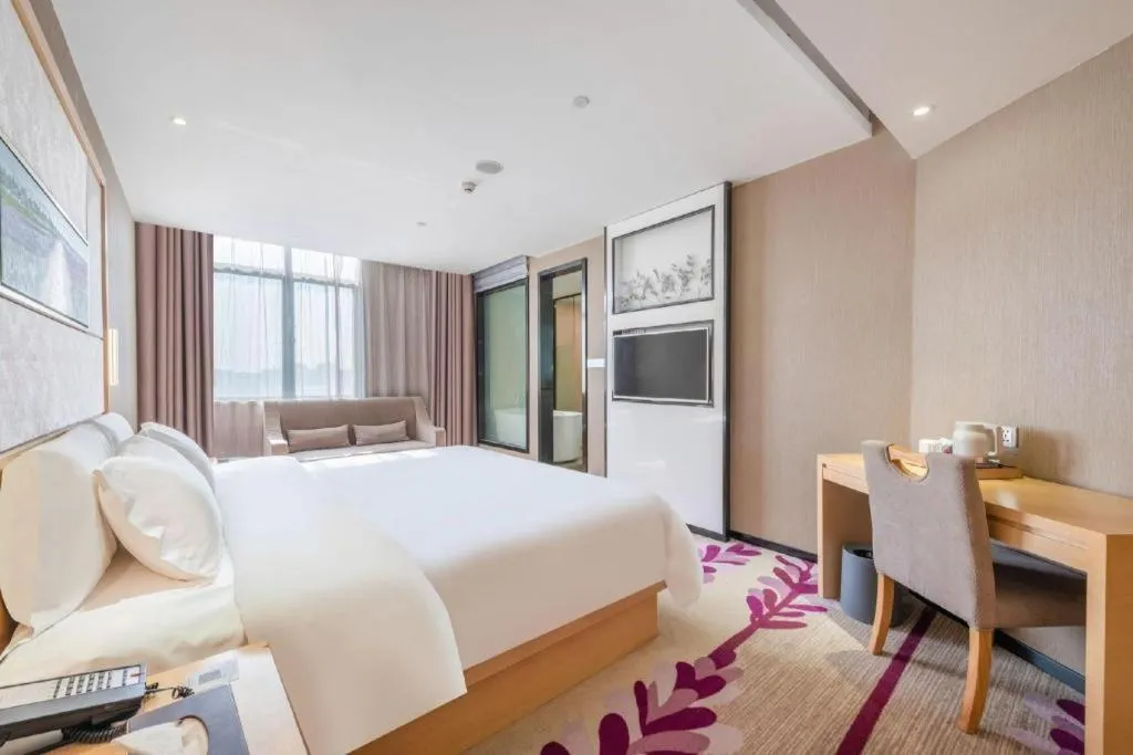Bed in Lavande Hotels Guangzhou Jiahe Wanggang Metro Station Junhe Avenue