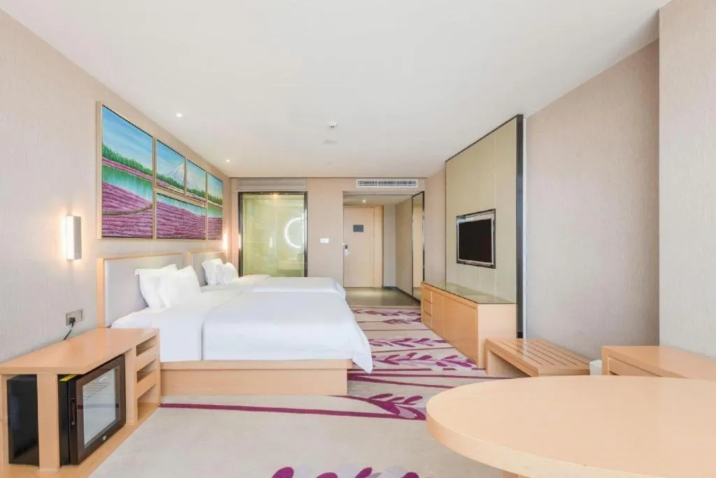 Bed in Lavande Hotels Guangzhou Jiahe Wanggang Metro Station Junhe Avenue