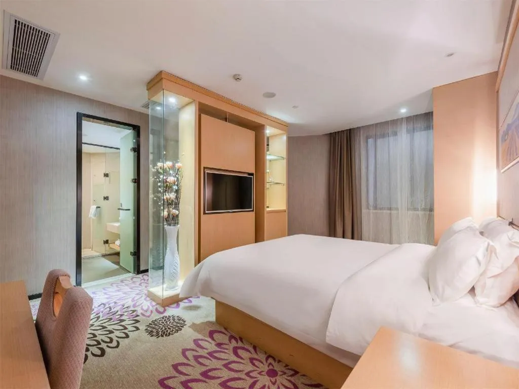 Bed in Lavande Hotels Guangzhou Jiahe Wanggang Metro Station Junhe Avenue