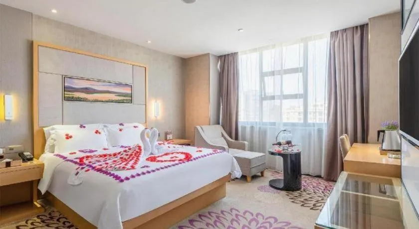 Bed in Lavande Hotels Guangzhou Jiahe Wanggang Metro Station Junhe Avenue