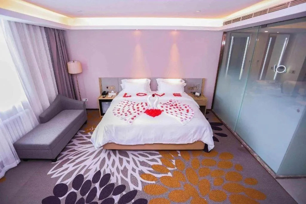 Bed in Lavande Hotels Harbin Railway Station Zhanqian Square