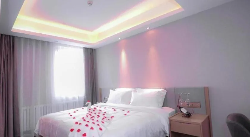 Bed in Lavande Hotels Harbin Railway Station Zhanqian Square