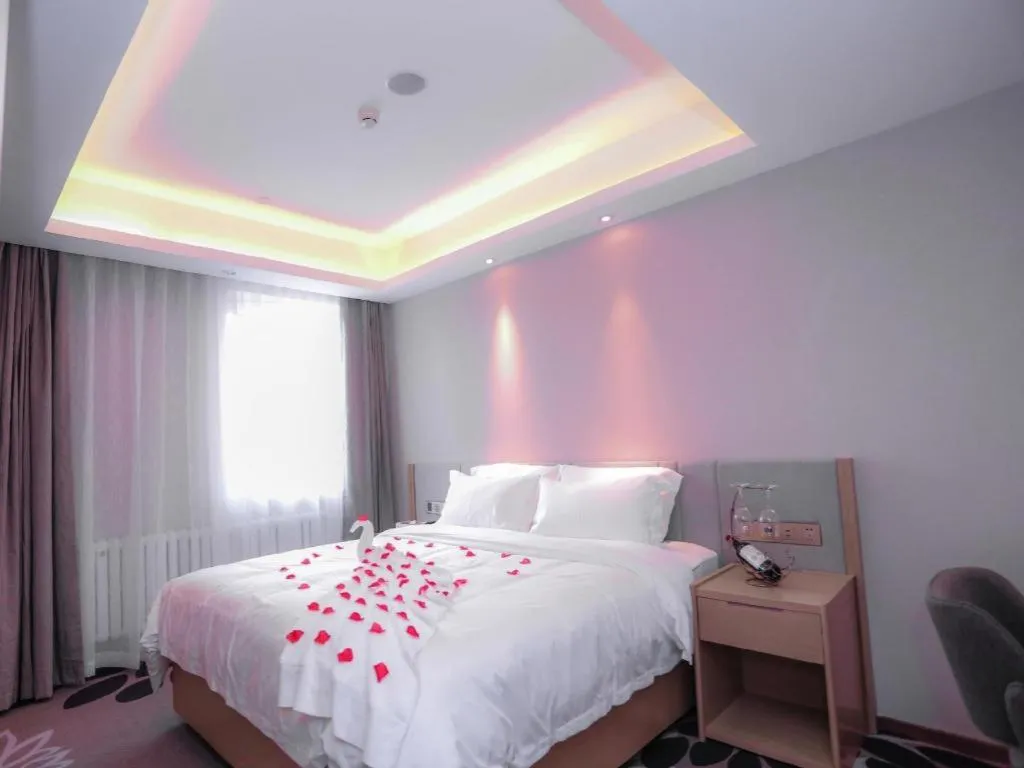 Bed in Lavande Hotels Harbin Railway Station Zhanqian Square
