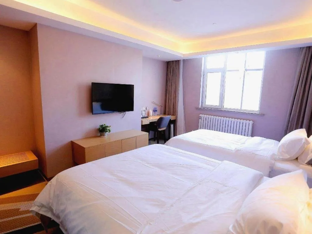 Bed in Lavande Hotels Harbin Railway Station Zhanqian Square