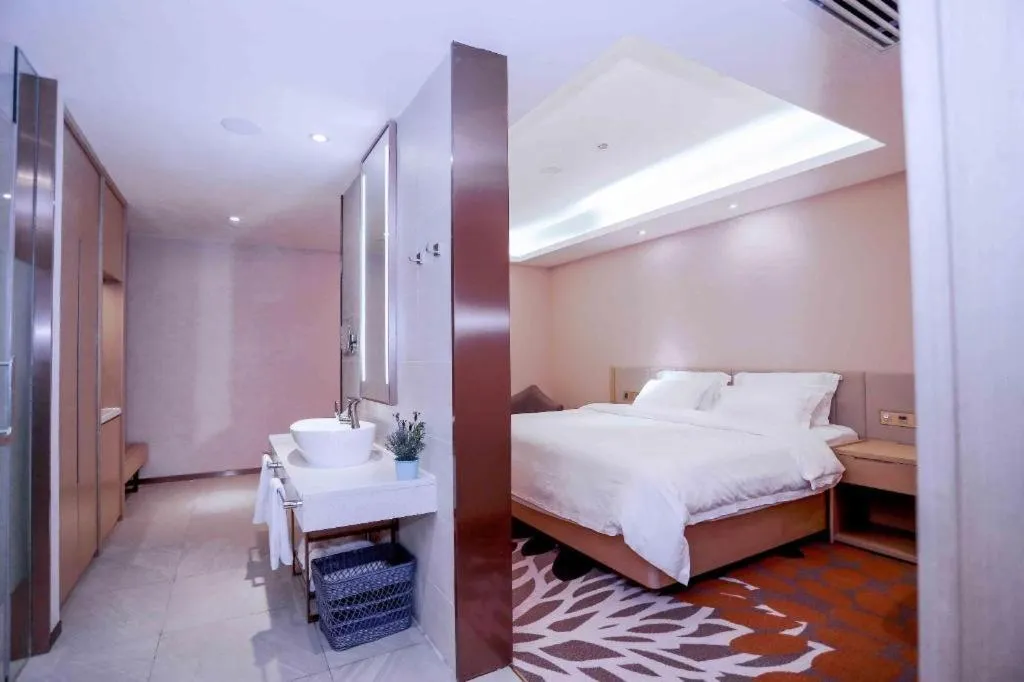 Bed in Lavande Hotels Harbin Railway Station Zhanqian Square