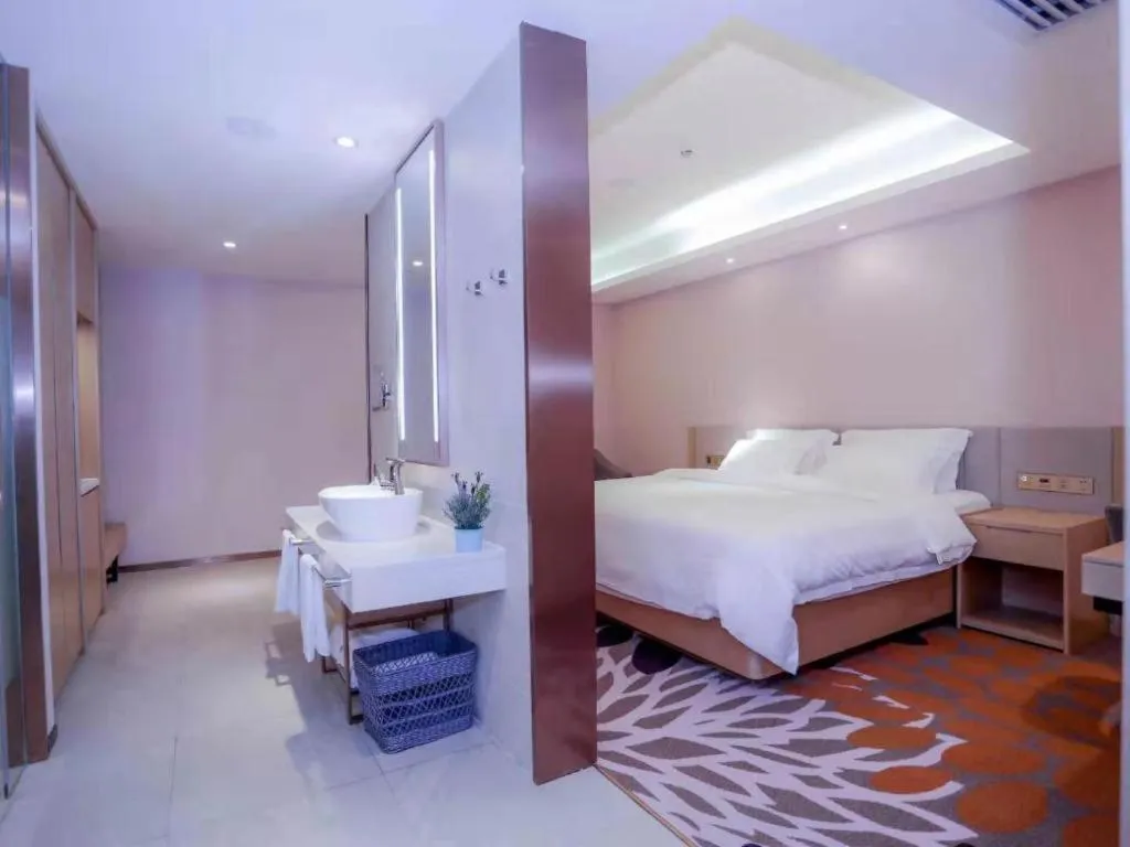 Bed in Lavande Hotels Harbin Railway Station Zhanqian Square