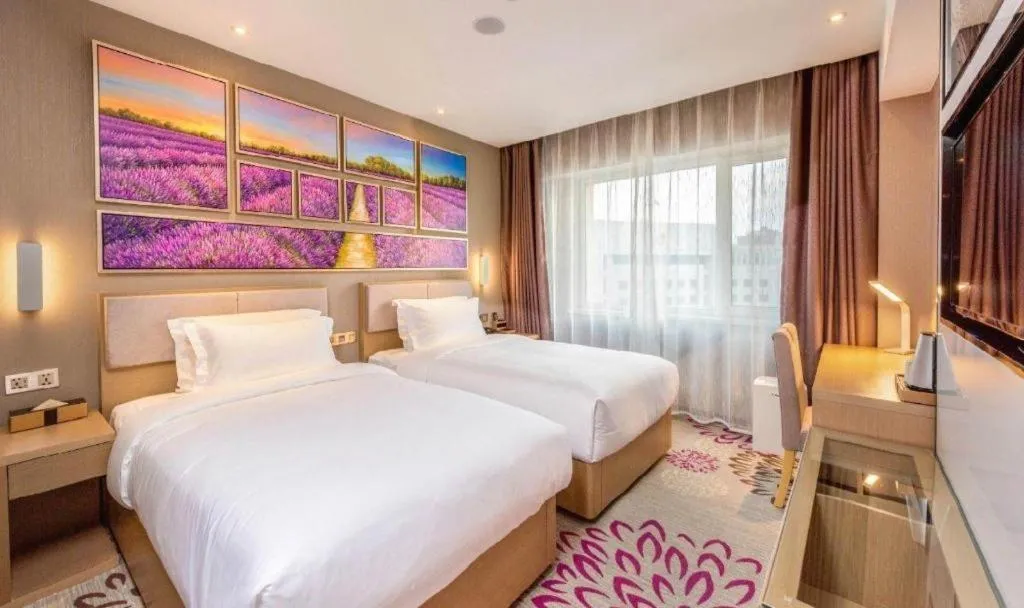 Bed in Lavande Hotels Harbin Railway Station Zhanqian Square