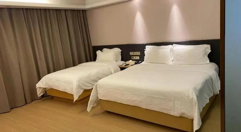 Bed in Lavande Hotels Harbin Railway Station Zhanqian Square