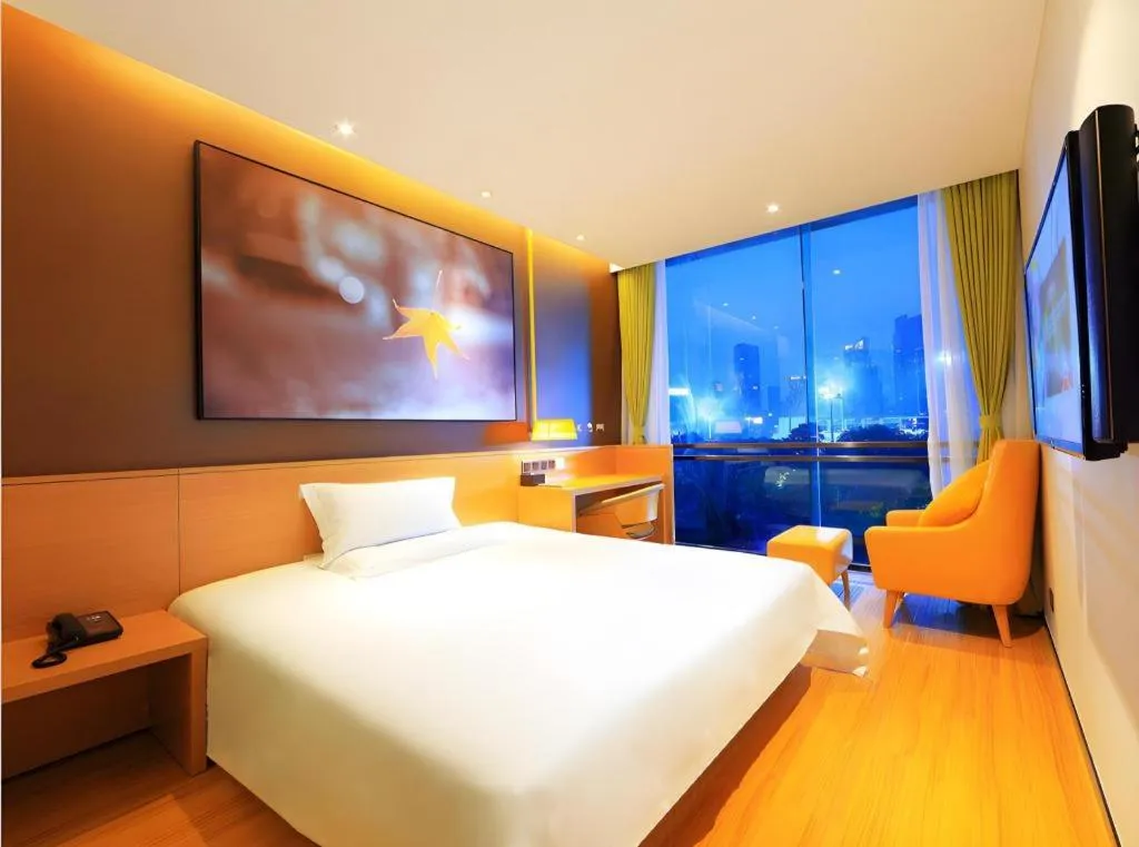 Bed in IU Hotel Kunming Jinma Bijifang Joy City