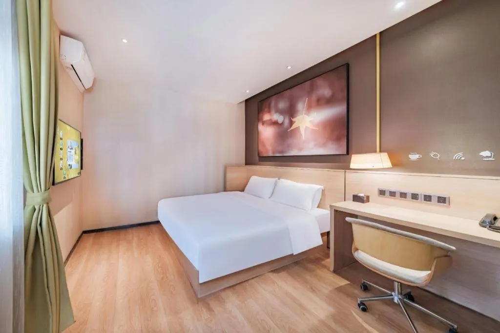 Bed in IU Hotel Kunming Jinma Bijifang Joy City