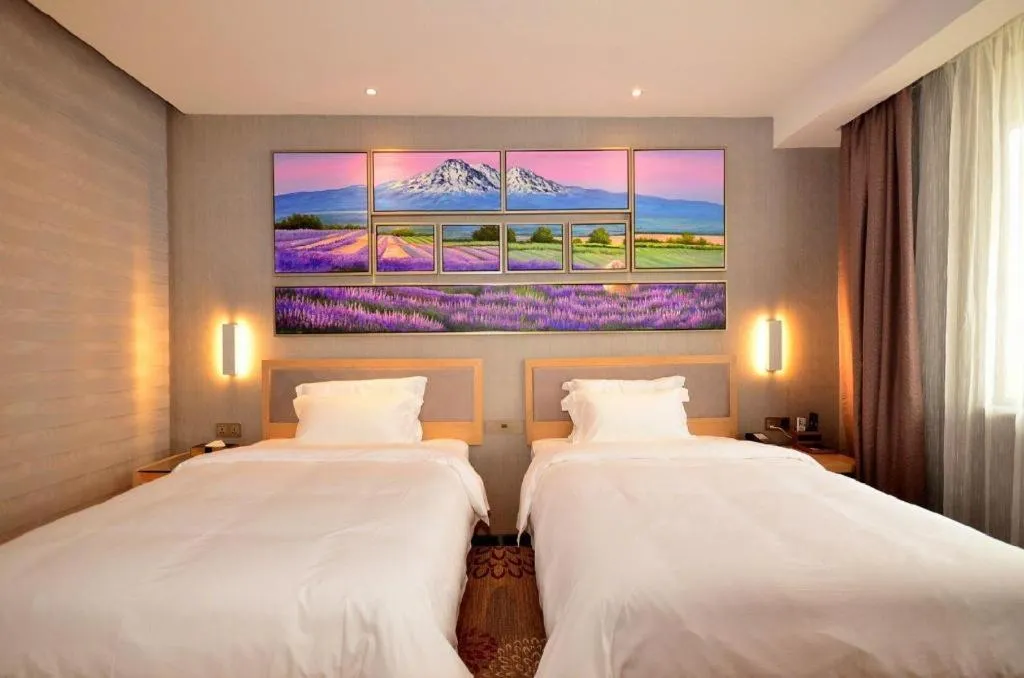Bed in Lavande Hotels·Wuhan Fanhai CBD