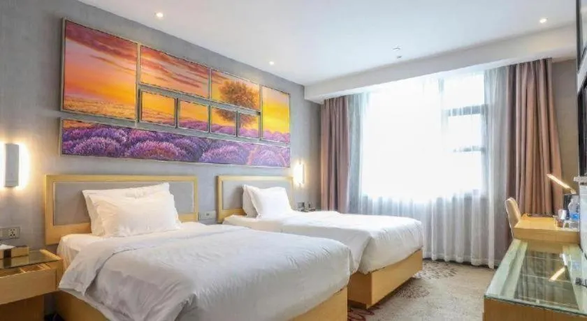 Bed in Lavande Hotels·Wuhan Fanhai CBD