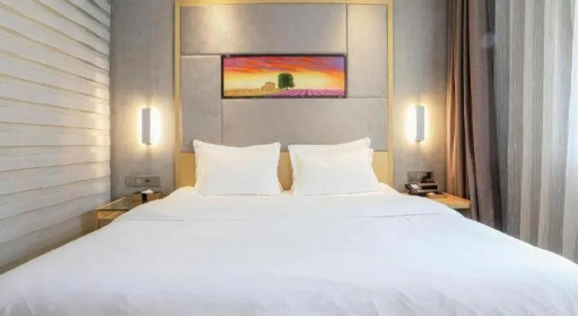 Bed in Lavande Hotels·Wuhan Fanhai CBD