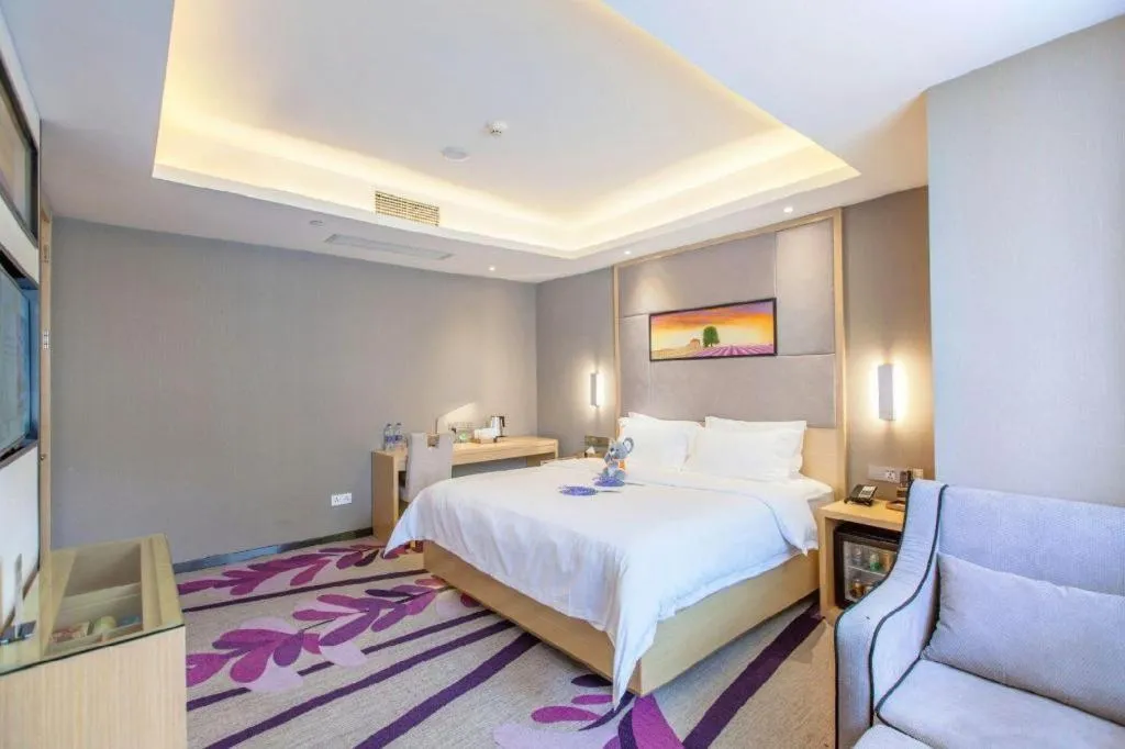 Bed in Lavande Hotels·Wuhan Fanhai CBD